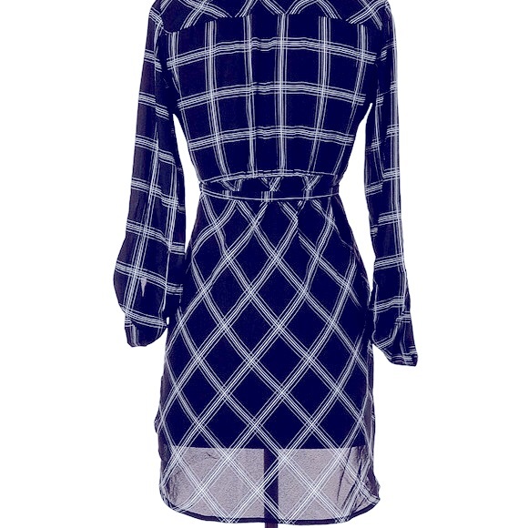 ⭐️HP⭐️ LIZ LANGE MATERNITY Black White Plaid Button-Up Womens Large - Picture 1 of 8